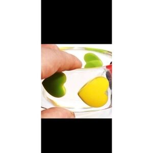 Clear heart bangle bracelet